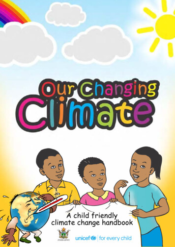 A Child Friendly Climate Change Handbook - UNICEF