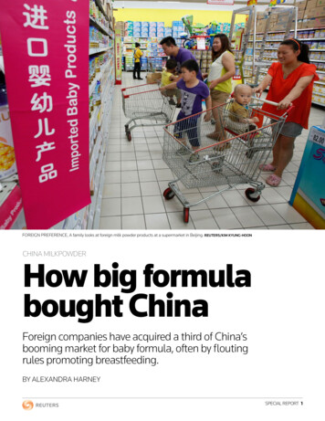 CHINA MILKPOWDER How Big Formula Bought China