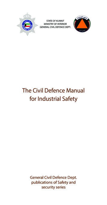 The Civil Defence Manual For Industrial Safety - MOI