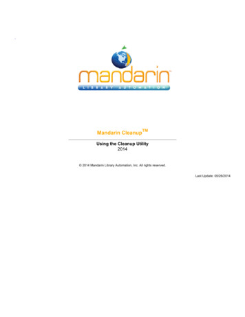 Mandarin CleanupTM