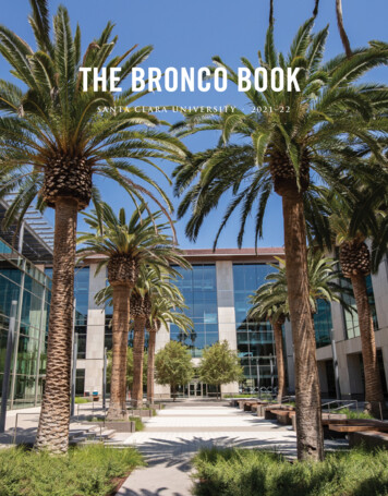 THE BRONCO BOOK - Santa Clara University