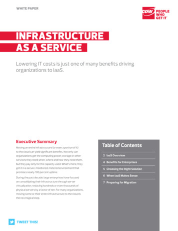 Infrastructure. As A ServIce. - FedTech Magazine