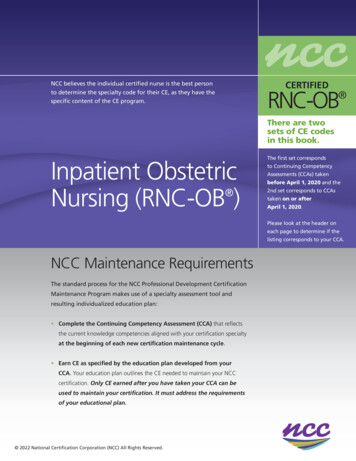 In This Book. Inpatient Obstetric Nursing (RNC-OB