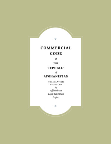 COMMERCIAL CODE - Stanford Law School