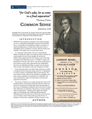 Common Sense - America In Class