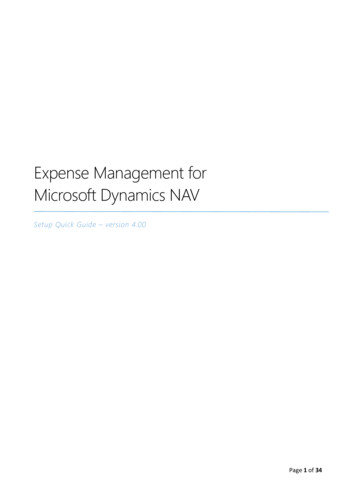 Expense Management For Microsoft Dynamics NAV