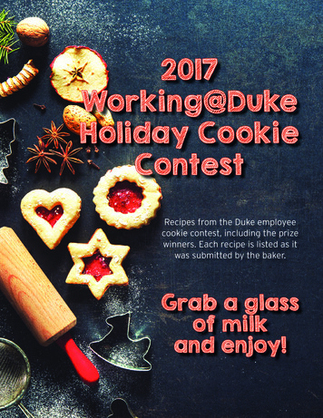 2017 Working@Duke Holiday Cookie Contest