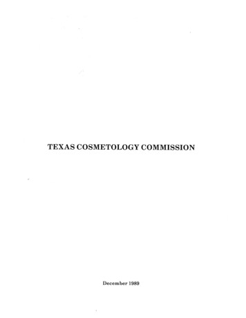 TEXAS COSMETOLOGY COMMISSION