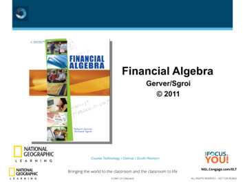 Financial Algebra - Cengage