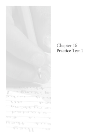 Chapter 16 Practice Test 1 - Penguin Random House