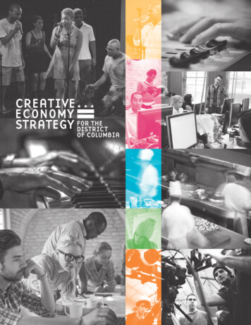 Creative Economy Strategy Of The District Of Columbia Full .