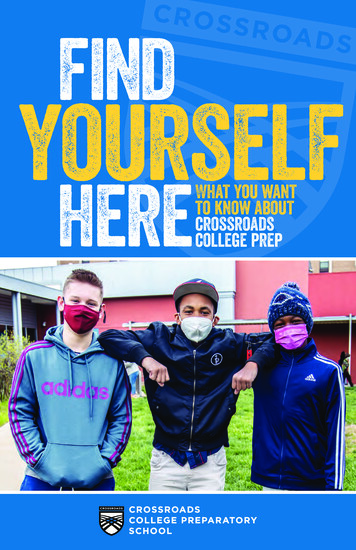 Find Yourself HereWhat You Want Crossroads College Prep