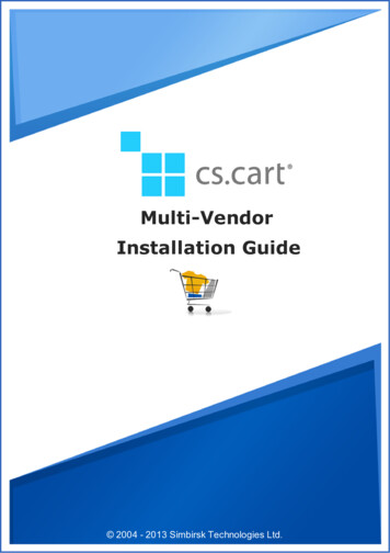 Multi-Vendor Installation Guide - Cs-cart /