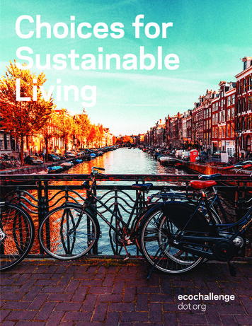 Choices For Sustainable Living - Ecochallenge