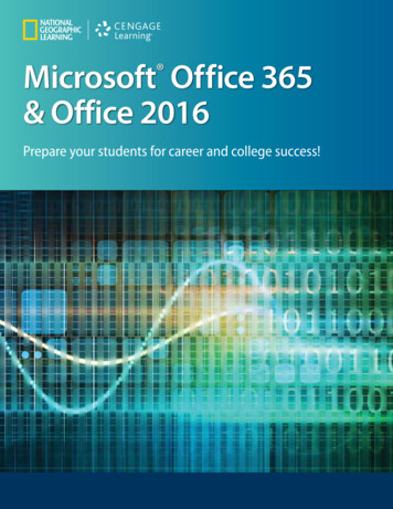 Microsoft Office 365 & Office 2016 - Ngl.cengage 