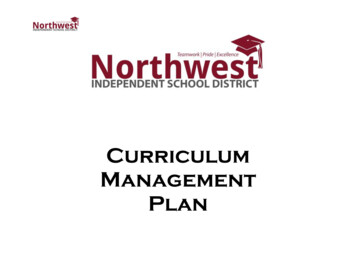 Curriculum Management Plan - SharpSchool