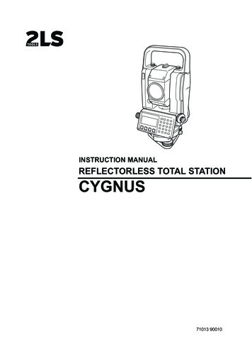INSTRUCTION MANUAL REFLECTORLESS TOTAL STATION 