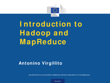 Introduction To Hadoop And MapReduce - Europa