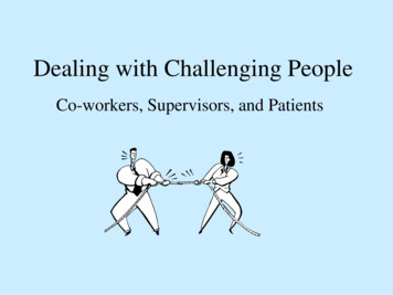 Dealing With Difficult People - Cooper University Hospital