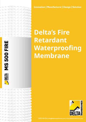 Waterproofing - Delta Membranes