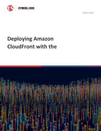 Deploying Amazon CloudFront With The - Cyberlockeserv 