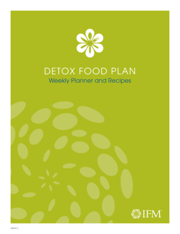 DETOX FOOD PLAN - Richmond Integrative & Functional 