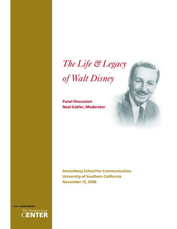 The Life & Legacy Of Walt Disney - Lear Center