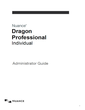 Dragon Professional Individual Administrator Guide
