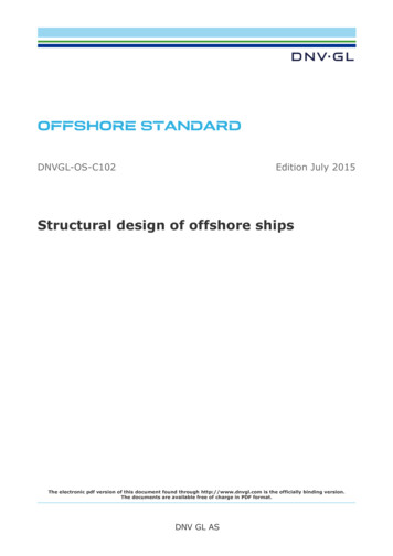 DNVGL-OS-C102 Structural Design Of Offshore Ships