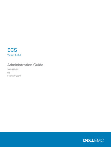 ECS Administration Guide - Dell Technologies