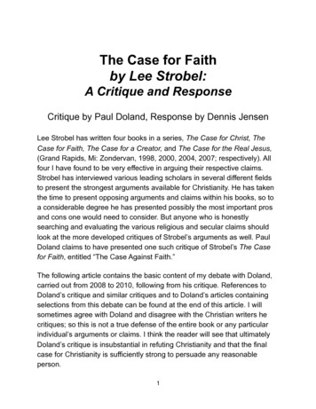 The Case For Faith By Lee Strobel - Encounter1 