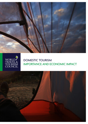 Domestic Tourism Importance And Economic Impact