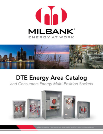 DTE Energy Area Catalog - Milbank