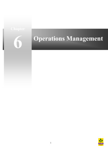 Chapter Operations Management 6 - Acorn Live