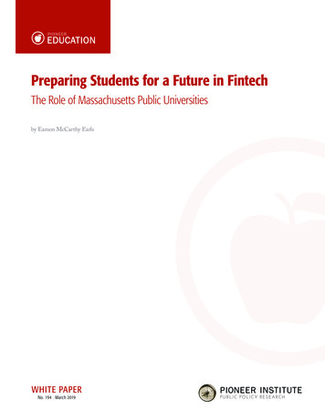 Preparing Students For A Future In Fintech - Ed