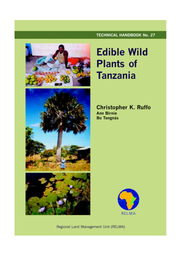 Edible Wild Plants Of Tanzania - Infonet Biovision