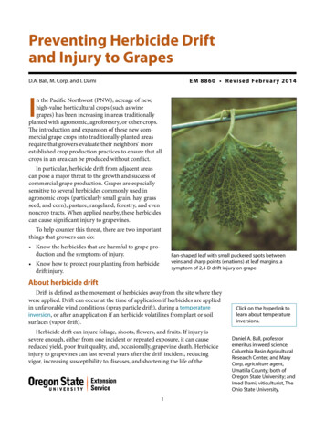 Preventing Herbicide Drift And Injury To Grapes