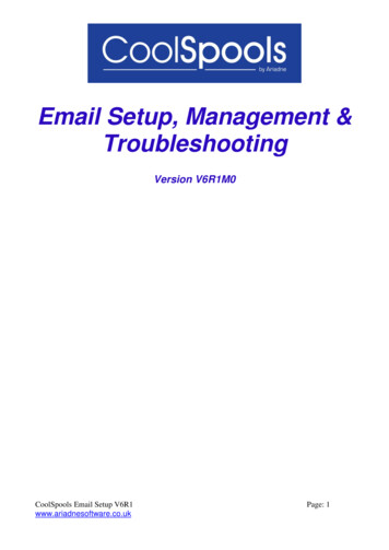 Email Setup, Management & Troubleshooting - CoolSpools