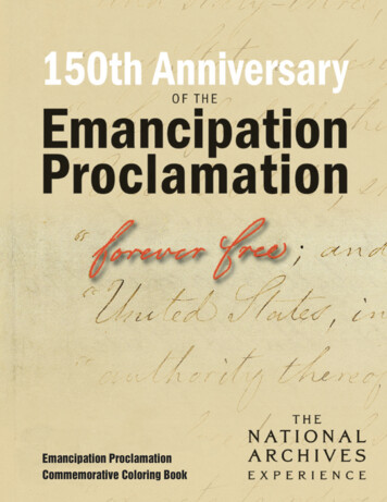 Emancipation Proclamation Commemorative Coloring Book