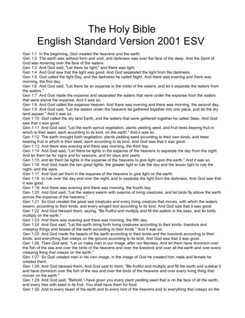 The Holy Bible English Standard Version 2001 ESV