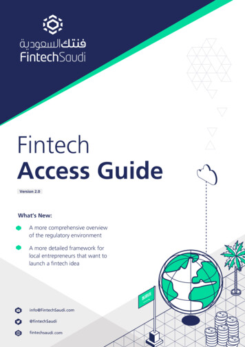 Fintech Access Guide