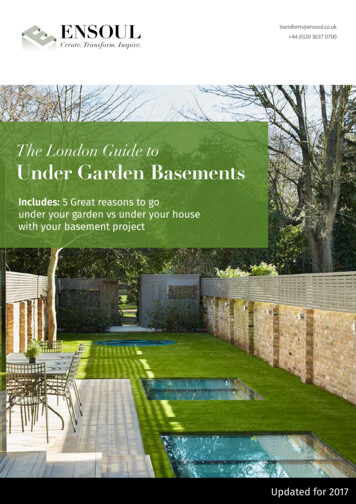 The London Guide To Under Garden Basements