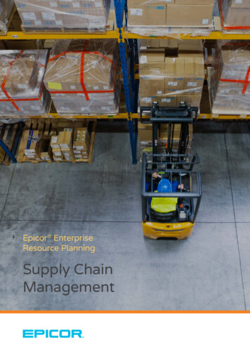 Supply Chain Management - Encompass