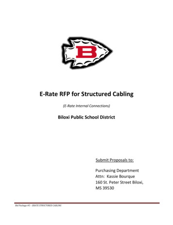 E-Rate RFP For Structured Cabling - Biloxi Public School District