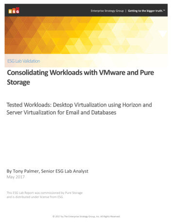 Consolidating Workloads With VMware And Pure Storage