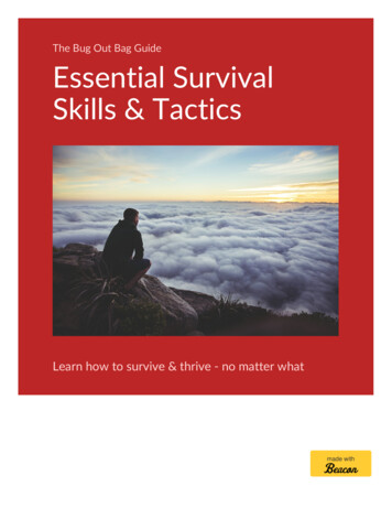 Skills & Tactics Essential Survival