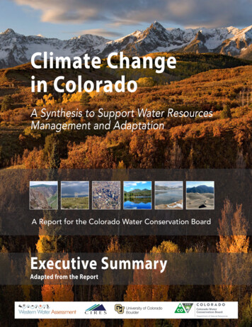 Climate Change In Colorado