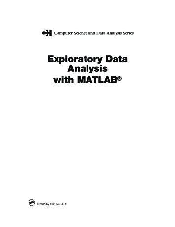 Exploratory Data Analysis With MATLAB