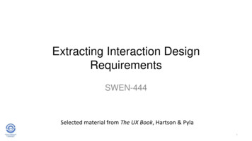 Extracting Interaction Design Requirements - Se.rit.edu