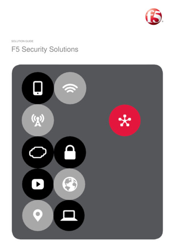 F5 Security Solution Guide 2015